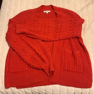 Madewell bubble sleeve cardigan. Size small